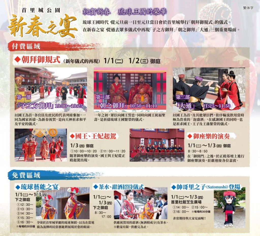 沖繩祭典、活動-首里城公園新春之宴活動內容