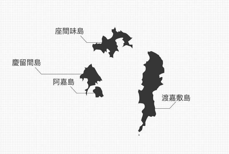 沖繩離島地圖-慶良間群島