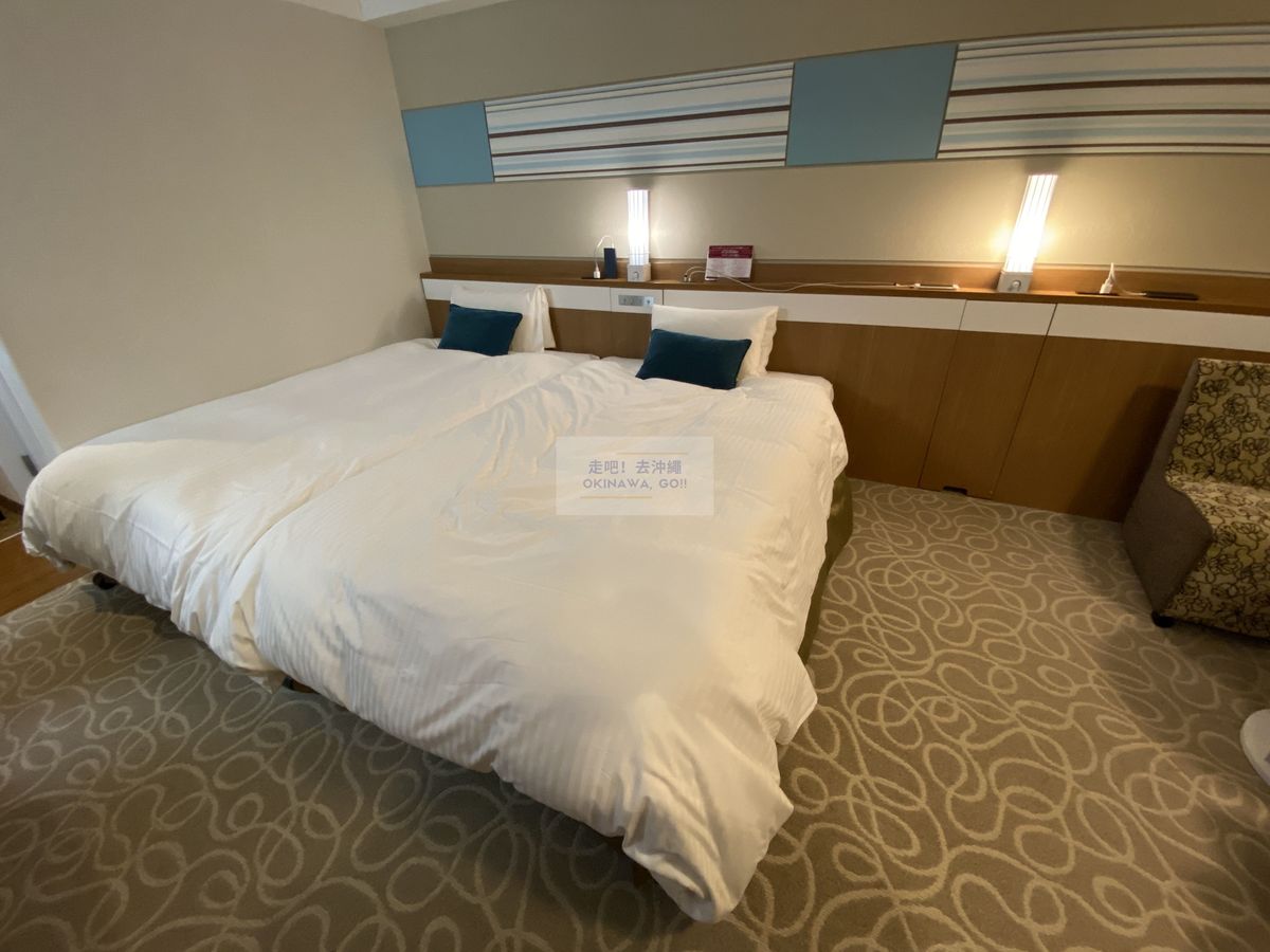 Vessel Hotel Campana Okinawa飯店開箱評價-併床