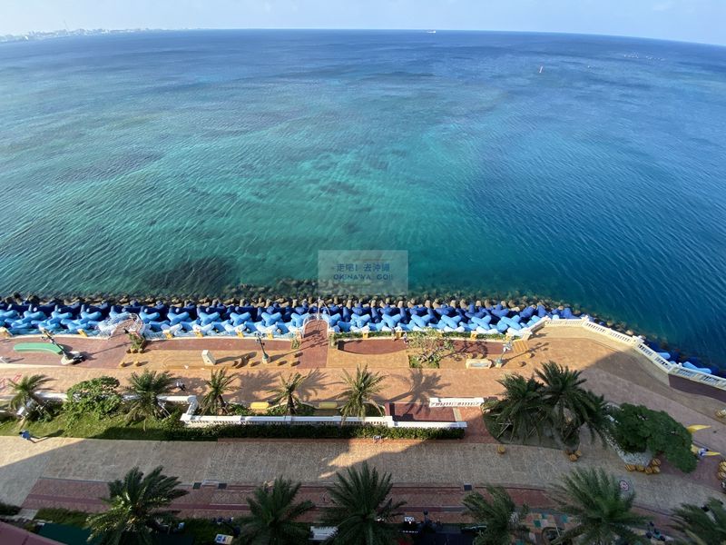 Vessel Hotel Campana Okinawa-陽台無敵海景