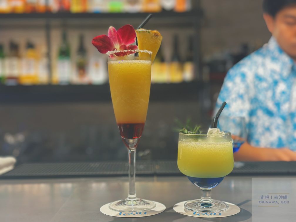 美國村住宿推薦｜LeQu 雷克沖繩北谷溫泉度假村－Bar 八樓酒吧